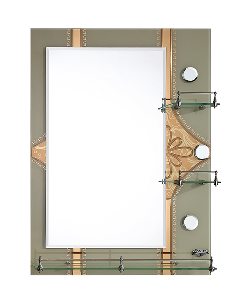 Gương bạc không có đồng HD hoặc gương nhôm, vách ngăn kính, gương dán decal, 4MM, 5MM, Bán nóng Phòng tắm phong cách hiện đại Phòng tắm sang trọng Gương đơn giản Gương truyền thống có kệ JH-2018-6